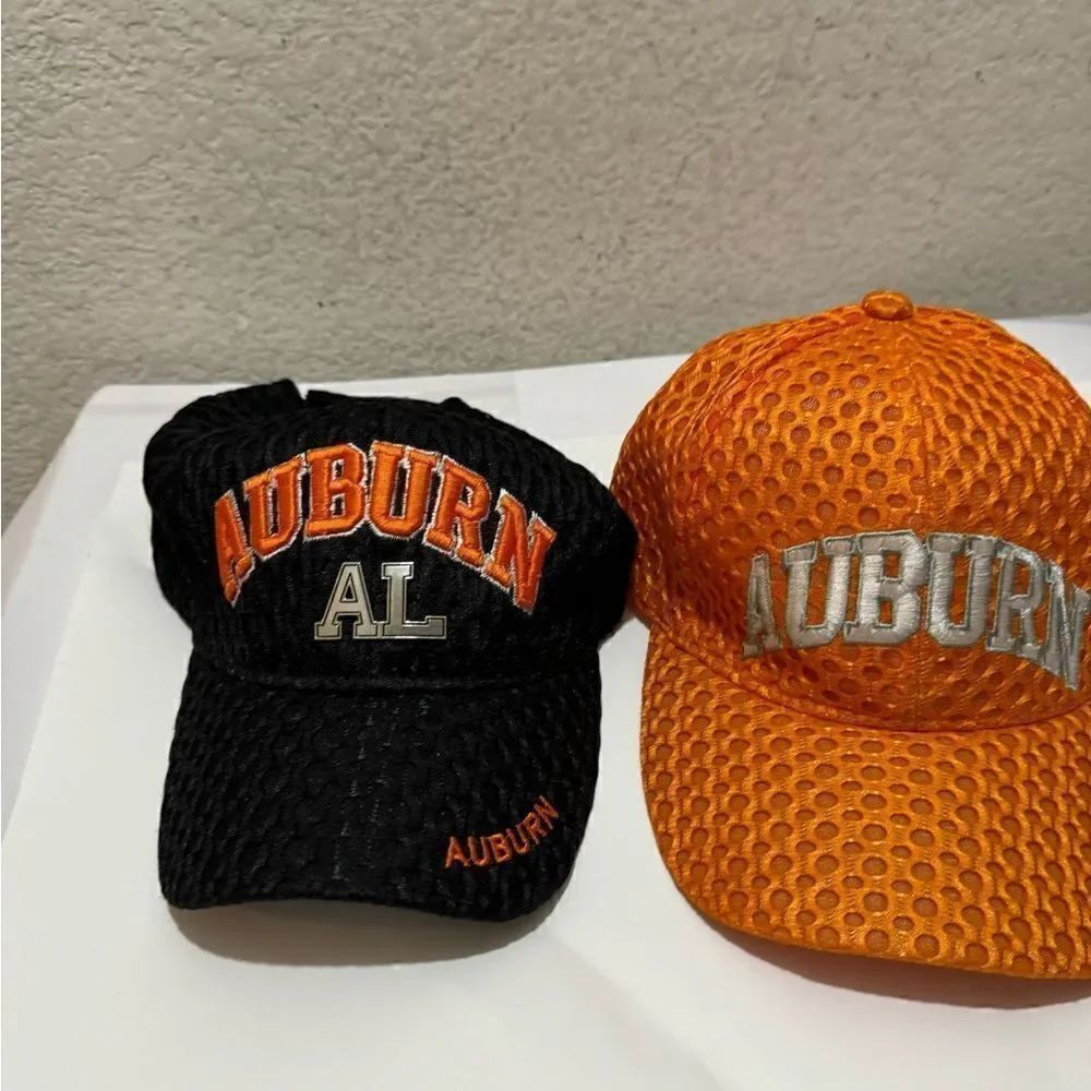 2 Auburn Alabama's University Adjustable  Acrylic Ball Cap terylene cotton
